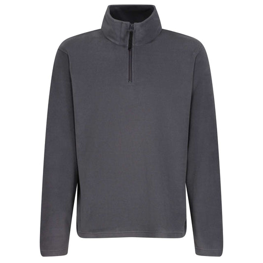 MICRO ZIP NECK FLEECE - Seal Grey - Main