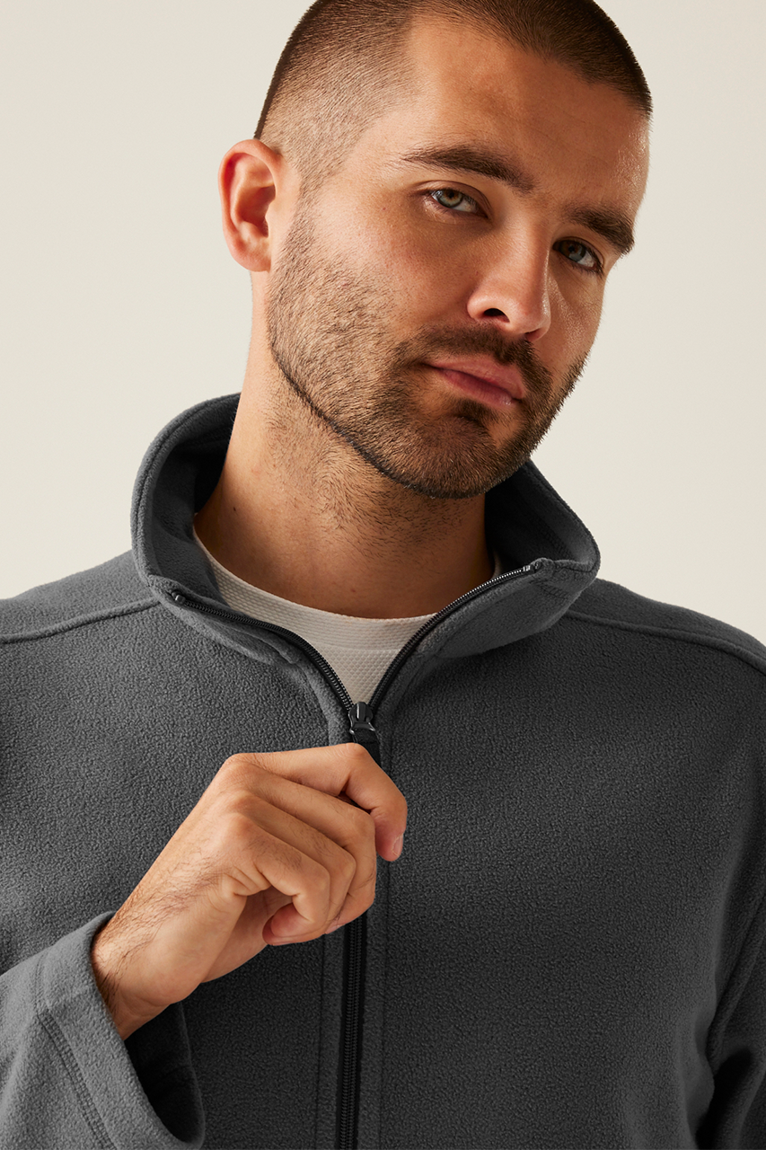 MICRO - FULL ZIP FLEECE - Black - Additional