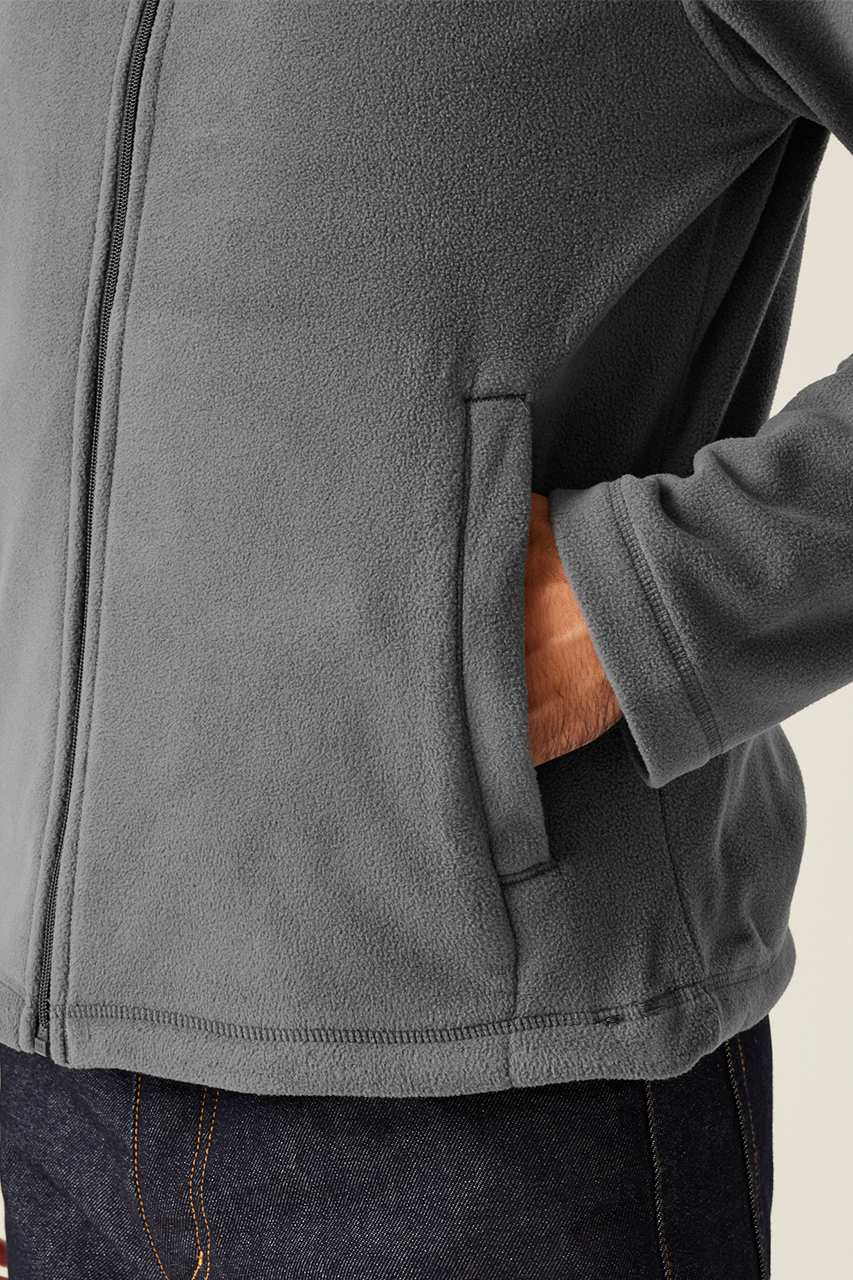 MICRO - FULL ZIP FLEECE - Black - Additional