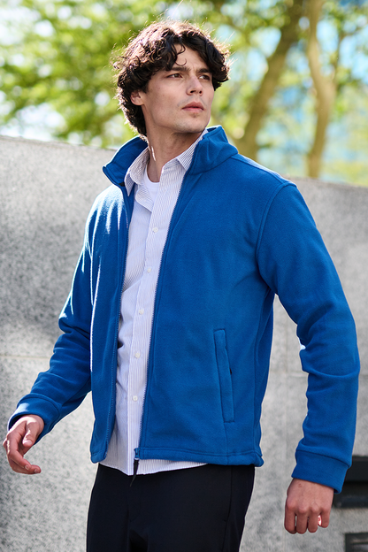CLASSIC - FULL ZIP FLEECE - Bottle Green - Model