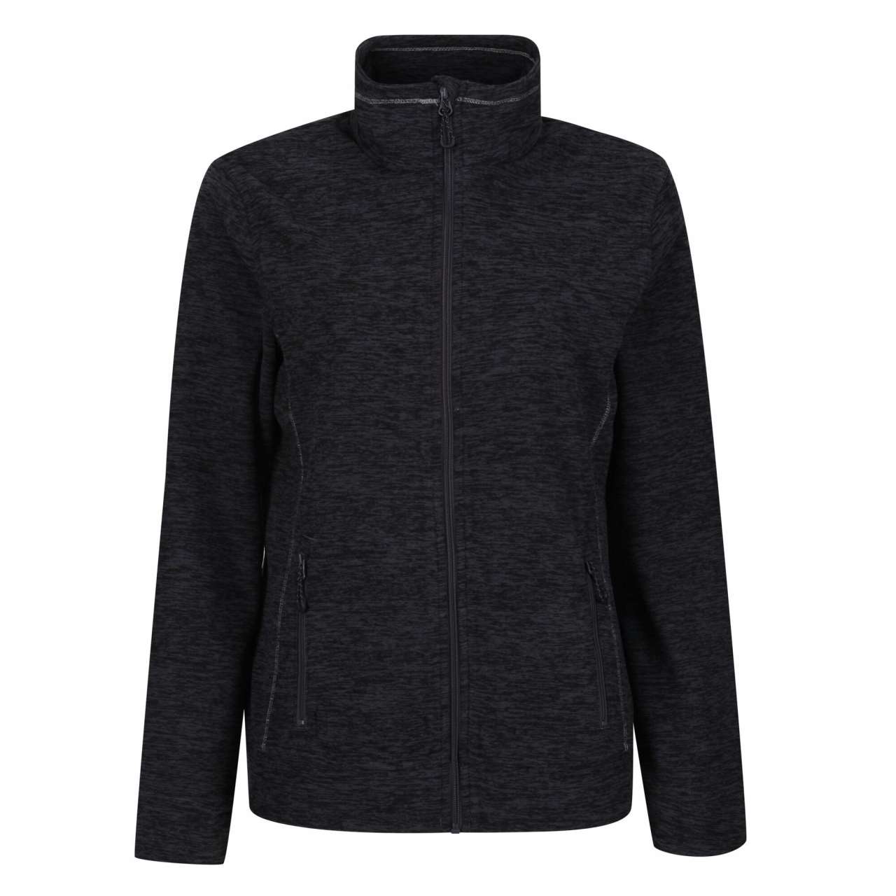 THORNLY WOMEN - FULL ZIP MARL FLEECE - Seal Grey Marl - Main