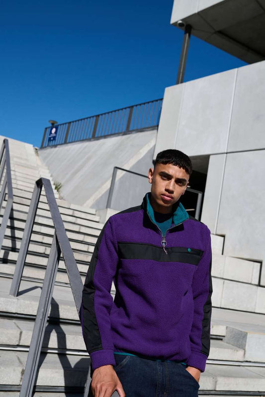 VINTAGE FLEECE PULLOVER - Juniper/Black - Additional