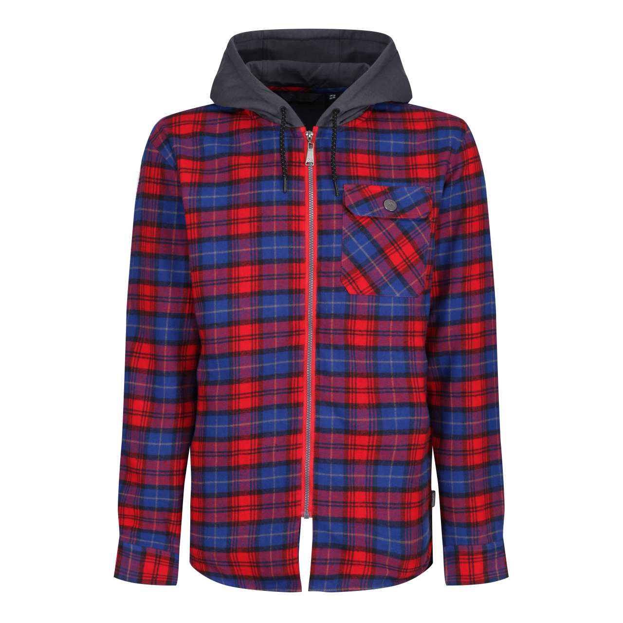 TACTICAL SIEGE HOODED WINTER OVERSHIRT - Classic Red Check - colorimageurl