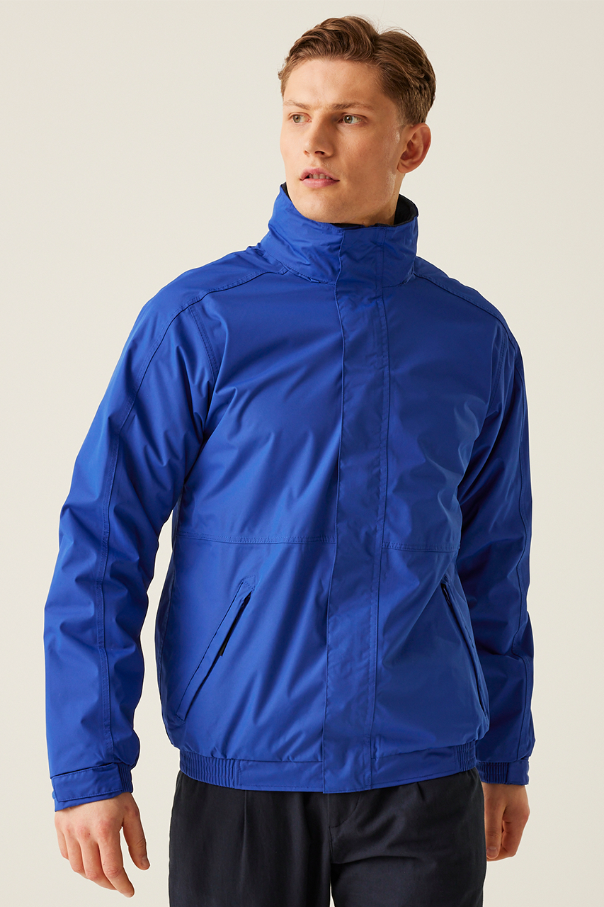 DOVER FLEECE LINED BOMBER JACKET - Classic Red/Navy - Additional