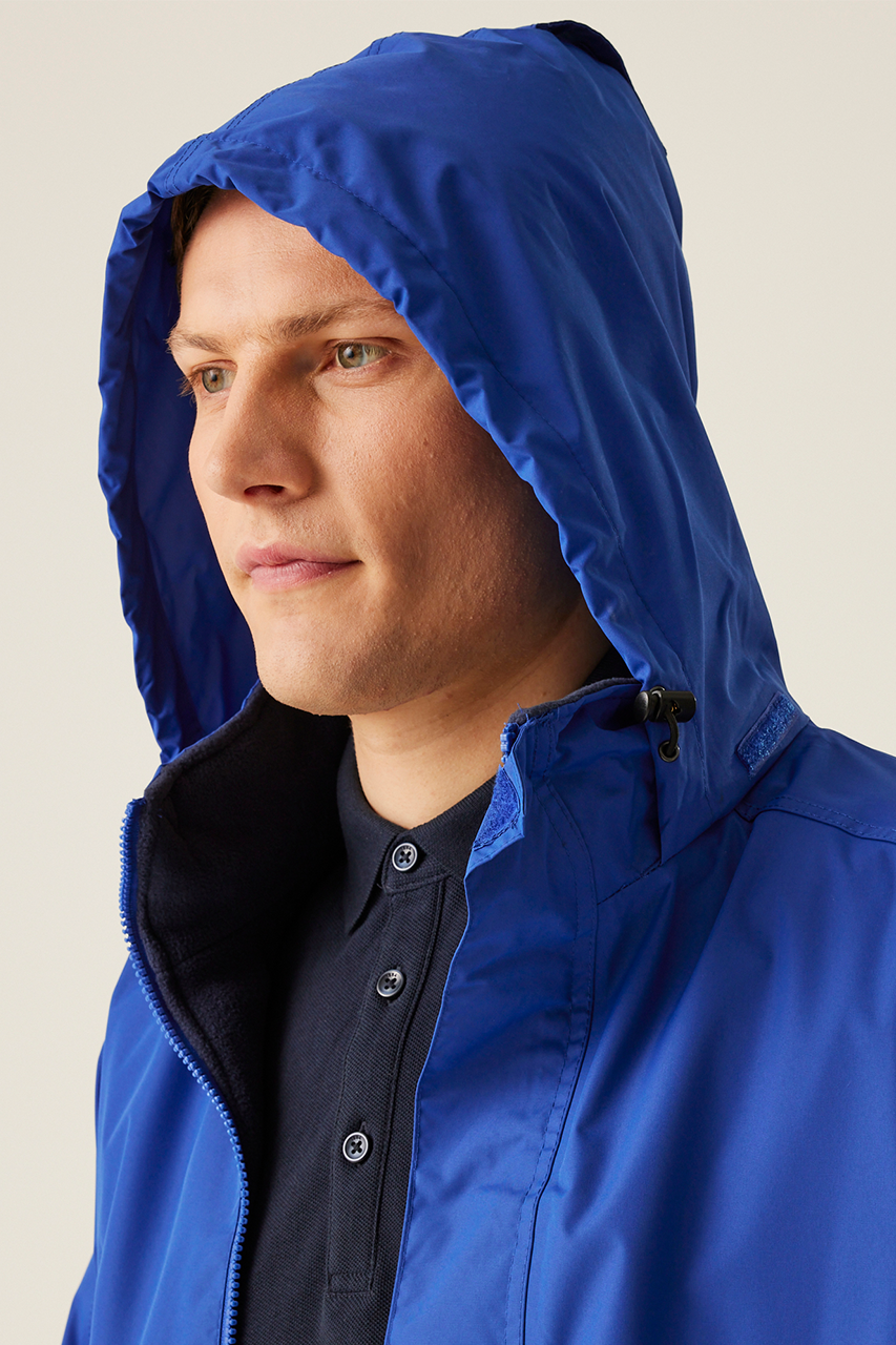 DOVER FLEECE LINED BOMBER JACKET - Classic Red/Navy - Additional