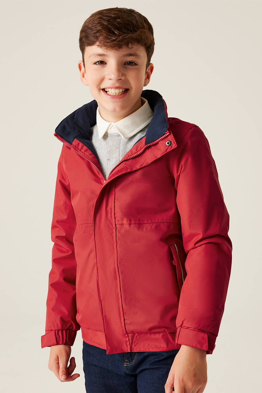 KIDS DOVER - FLEECE LINED JACKET - Classic Red/Navy - Model