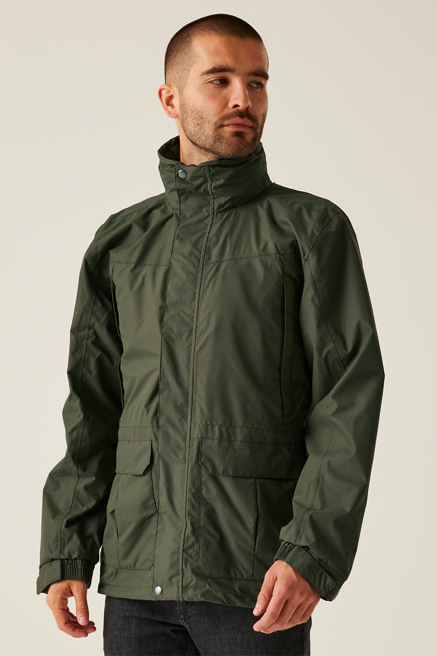 VERTEX III - MICROFIBRE JACKET - Dark Olive - modelimageurl