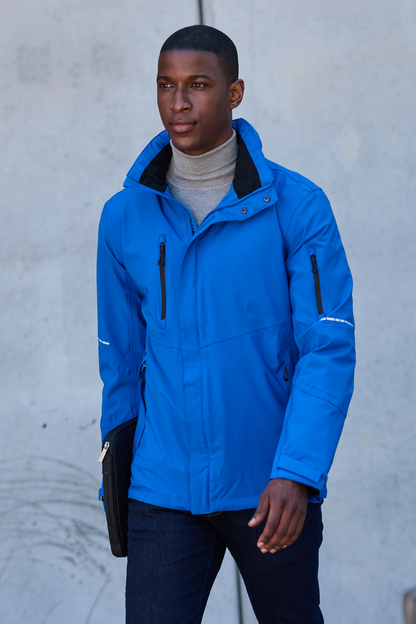 X-PRO EXOSPHERE II PERFORMANCE STRETCH SHELL JACKET - Light Oxford Blue/Black - modelimageurl