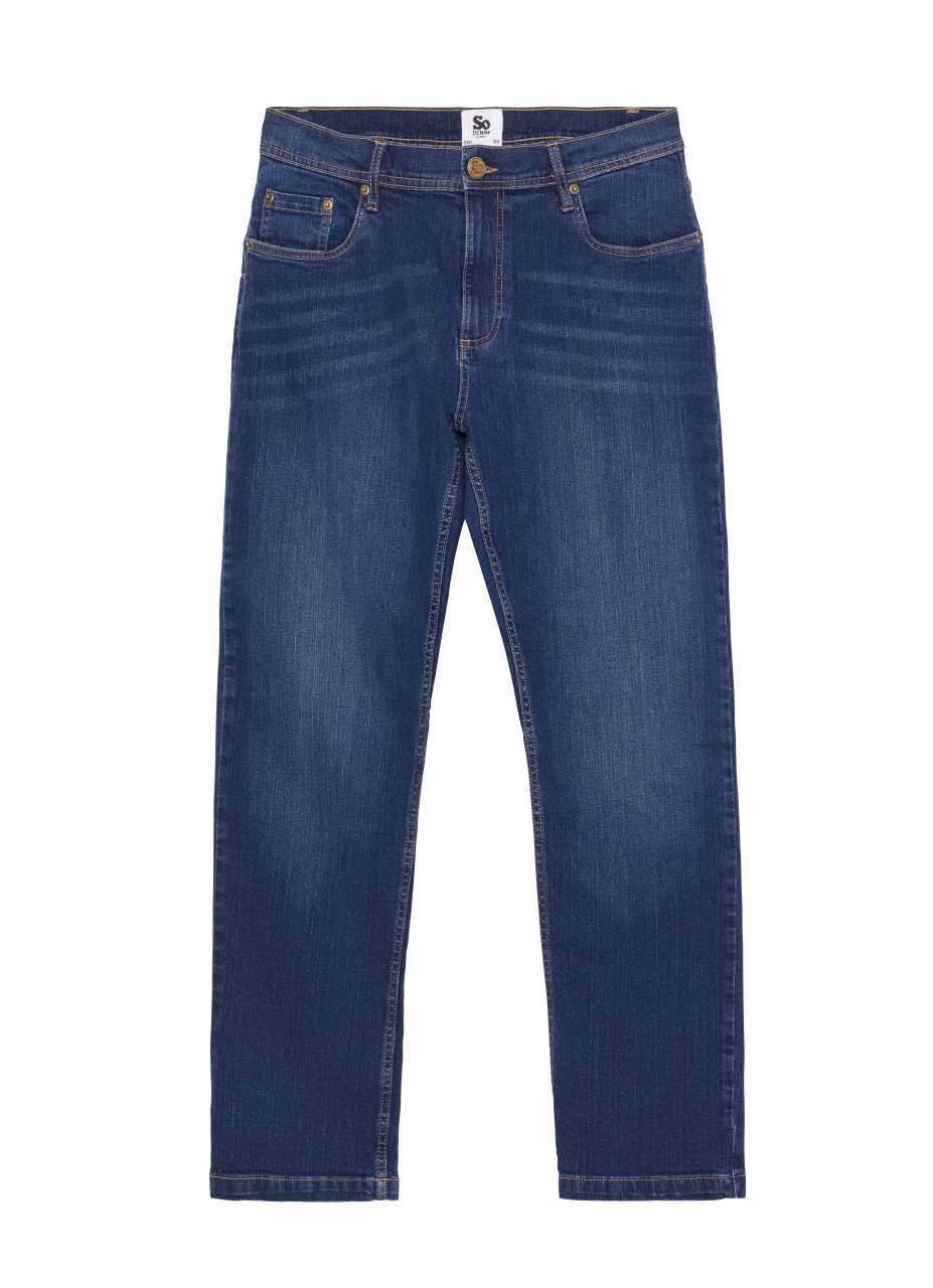 LEO STRAIGHT JEANS - Dark Blue Wash - colorimageurl