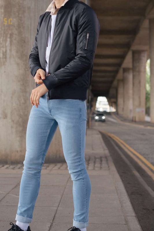 MAX SLIM JEANS - Light Blue Wash - colorimageurl