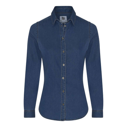 LUCY DENIM SHIRT - Dark Blue - colorimageurl