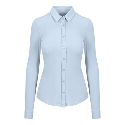 ANNA KNITTED SHIRT - Black - Model