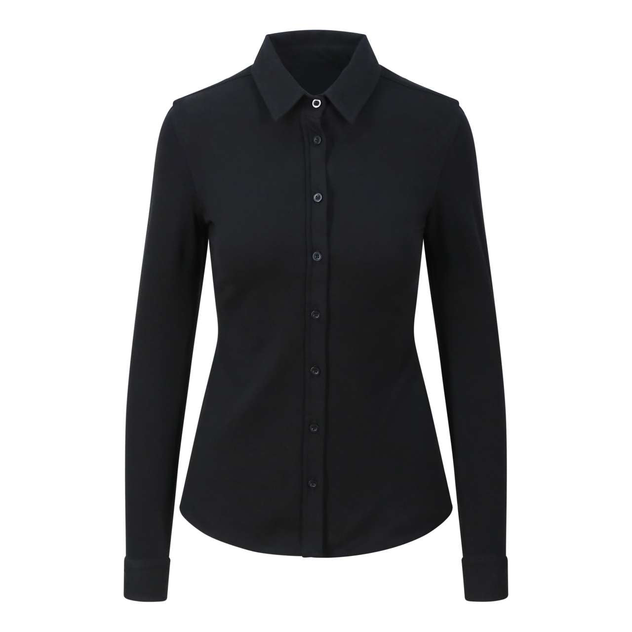 ANNA KNITTED SHIRT - Black - Main