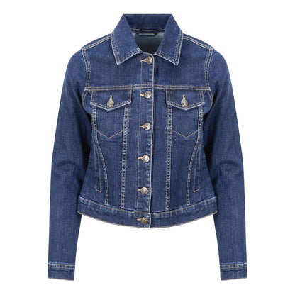 OLIVIA DENIM JACKET - Dark Blue Wash - colorimageurl