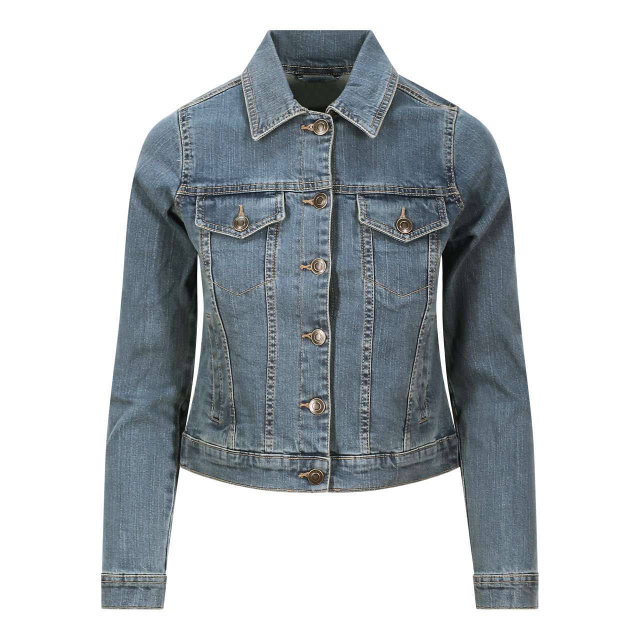 OLIVIA DENIM JACKET - Light Blue Wash - colorimageurl