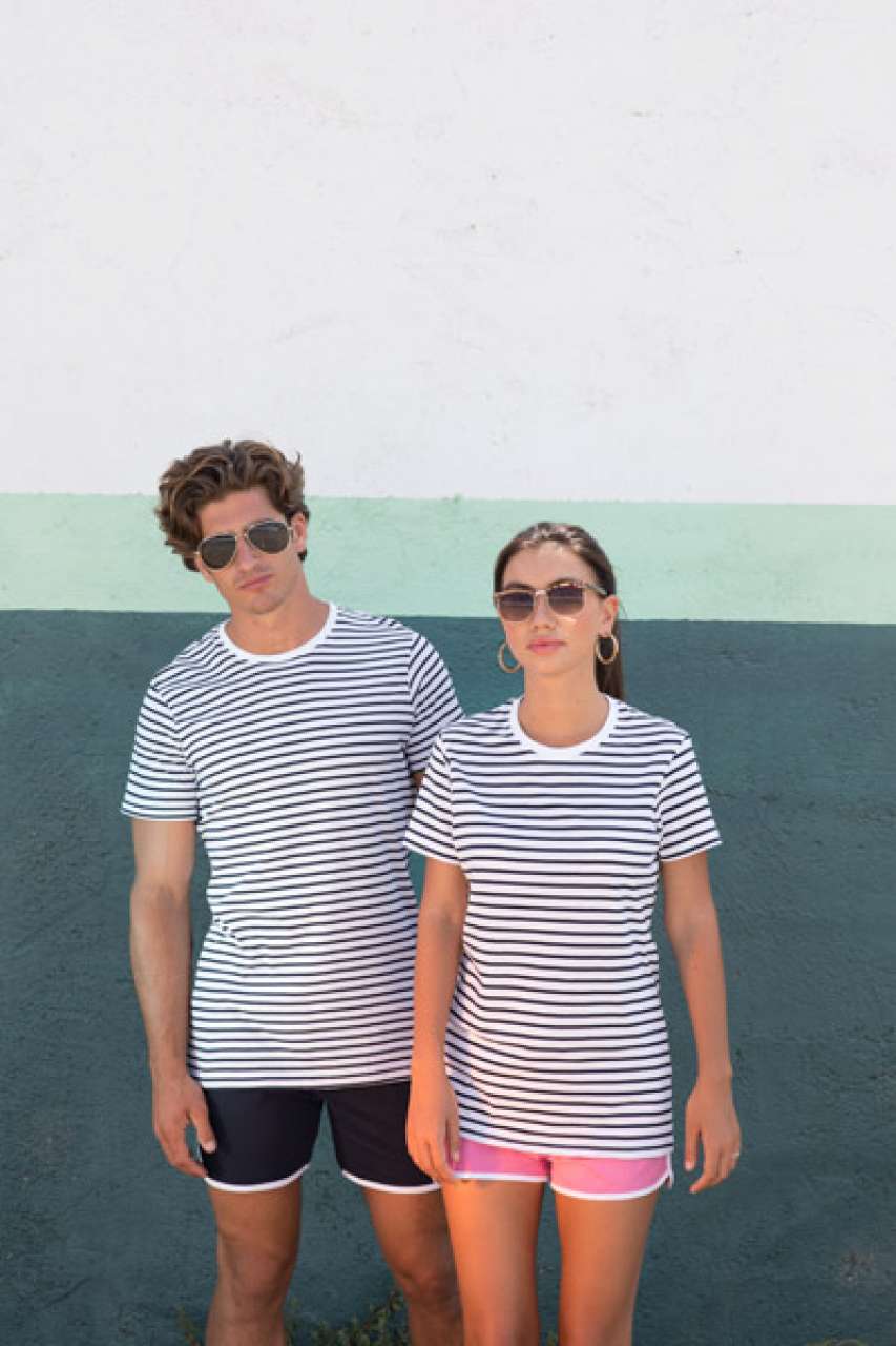 SF202 Heather Grey Stripe