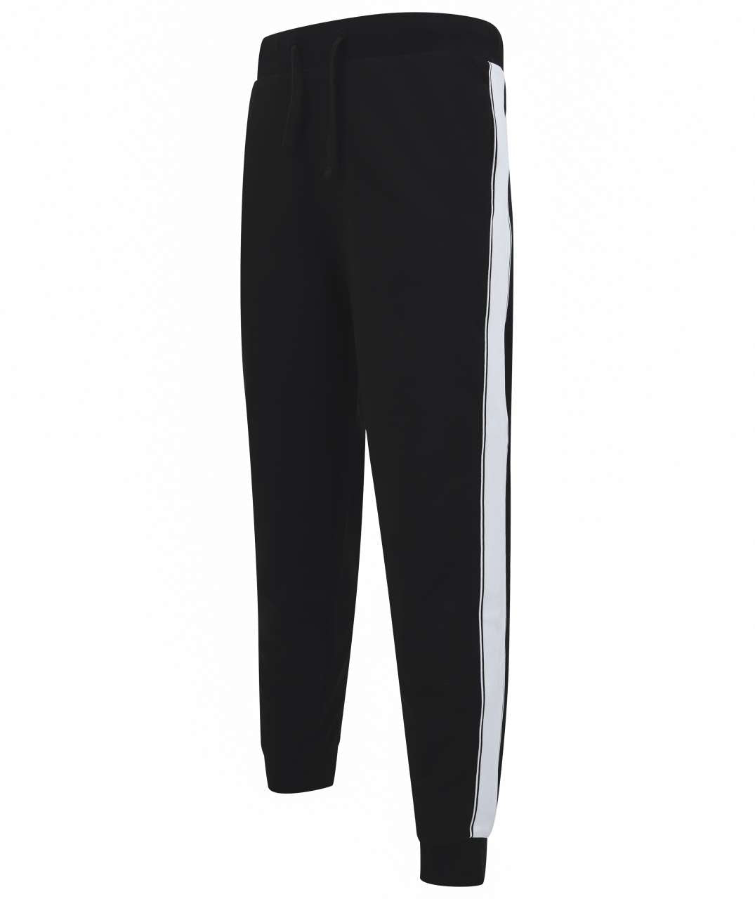 UNISEX CONTRAST JOGGERS - Black/White - Main