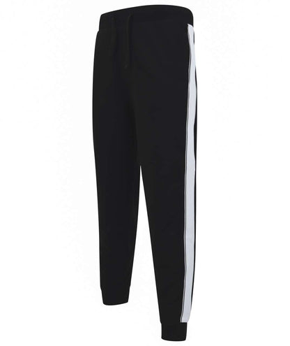 UNISEX CONTRAST JOGGERS - Black/White - Main