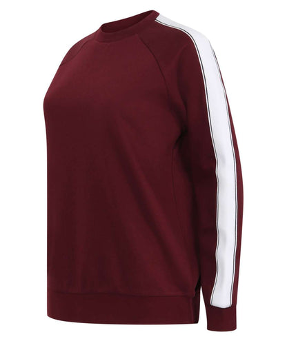 UNISEX CONTRAST SWEAT - Black/White - Model