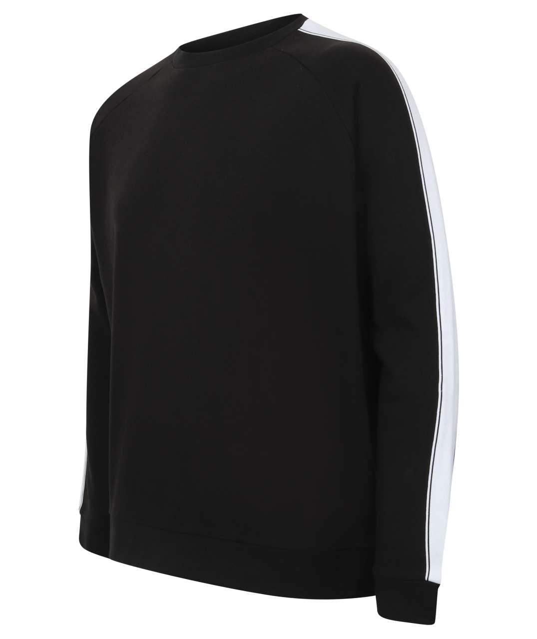 UNISEX CONTRAST SWEAT - Black/White - Main