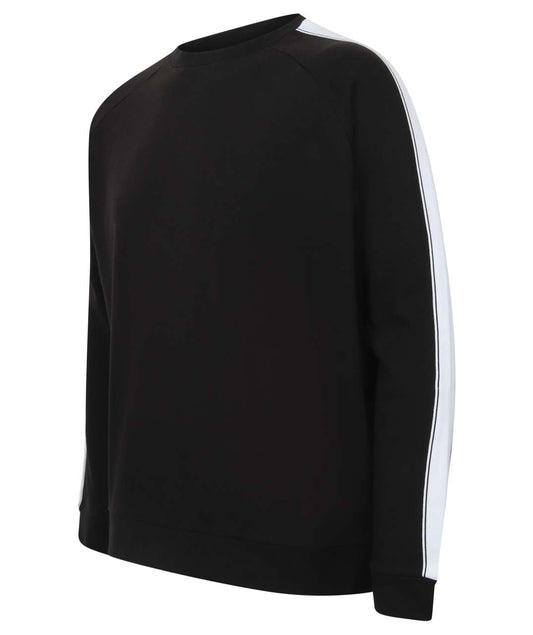 UNISEX CONTRAST SWEAT - Black/White - Main