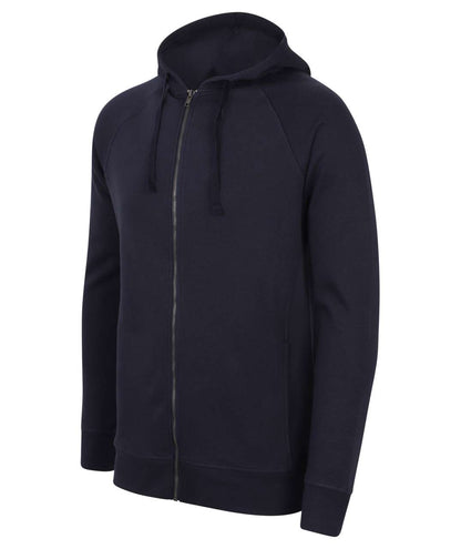 UNISEX SLIM FIT ZIP-THROUGH HOODY - Navy - Main