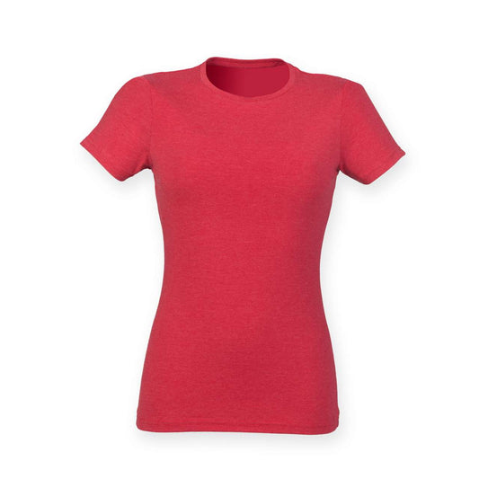 LADIE'S TRIBLEND T - Red Triblend - colorimageurl