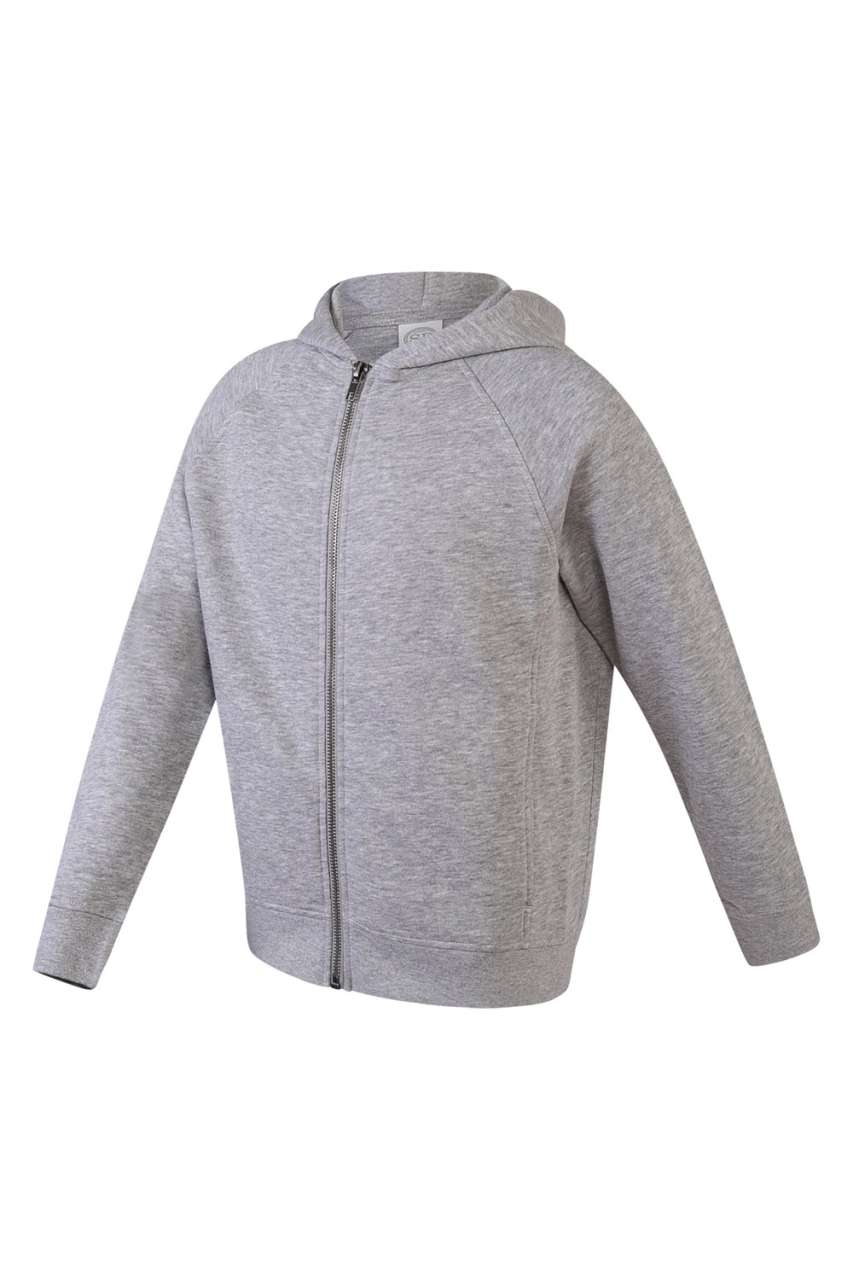 KIDS ZIP THROUGH HOODIE - Black - Model
