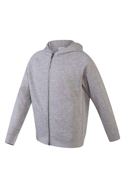KIDS ZIP THROUGH HOODIE - Black - Model