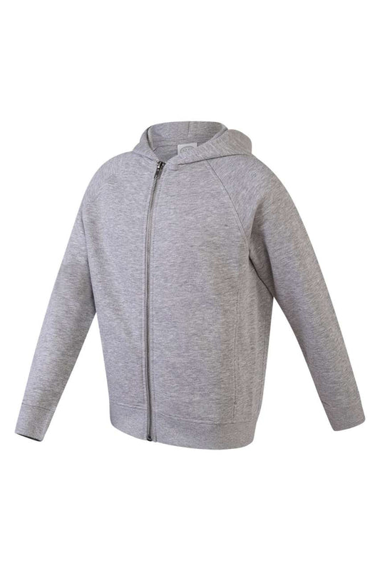 KIDS ZIP THROUGH HOODIE - Heather Grey - Main