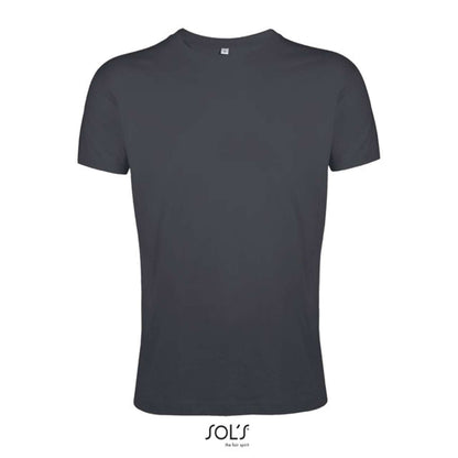 SOL'S REGENT FIT - MEN’S ROUND NECK CLOSE FITTING T-SHIRT - Dark Grey - Additional