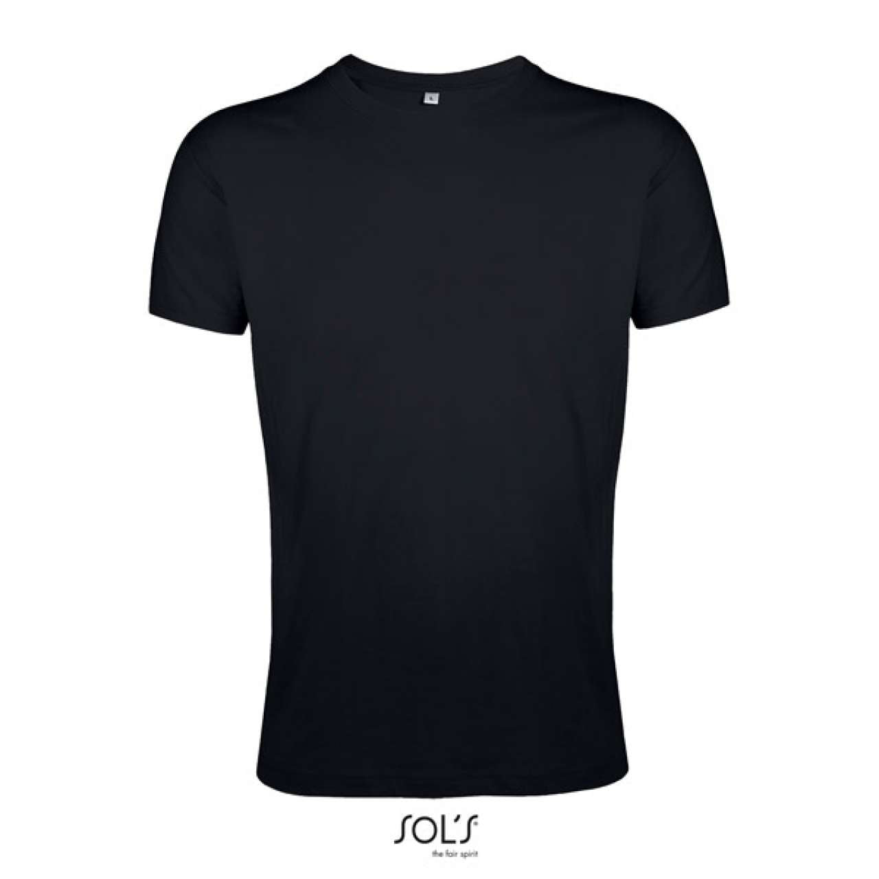 SOL'S REGENT FIT - MEN’S ROUND NECK CLOSE FITTING T-SHIRT - Deep Black - Additional