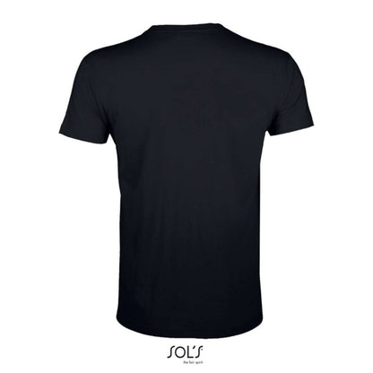 SOL'S REGENT FIT - MEN’S ROUND NECK CLOSE FITTING T-SHIRT - Deep Black - Additional