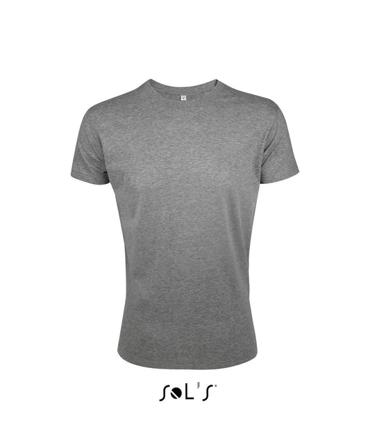 SOL'S REGENT FIT - MEN’S ROUND NECK CLOSE FITTING T-SHIRT - Grey Melange - Main