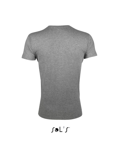 SOL'S REGENT FIT - MEN’S ROUND NECK CLOSE FITTING T-SHIRT - Grey Melange - Additional