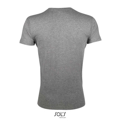 SOL'S REGENT FIT - MEN’S ROUND NECK CLOSE FITTING T-SHIRT - Grey Melange - Additional