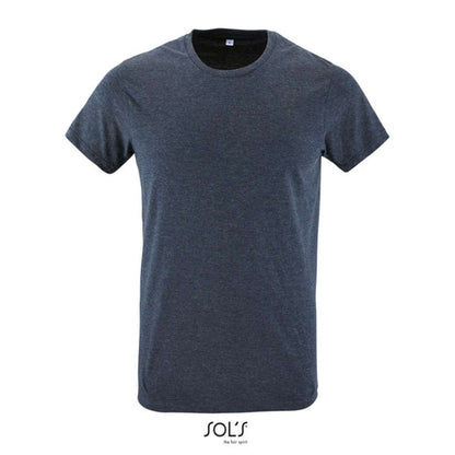 SOL'S REGENT FIT - MEN’S ROUND NECK CLOSE FITTING T-SHIRT - Heather Denim - Additional