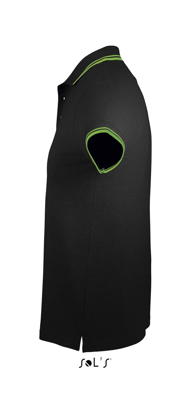 SOL'S PASADENA MEN - POLO SHIRT - Black/Lime - Additional