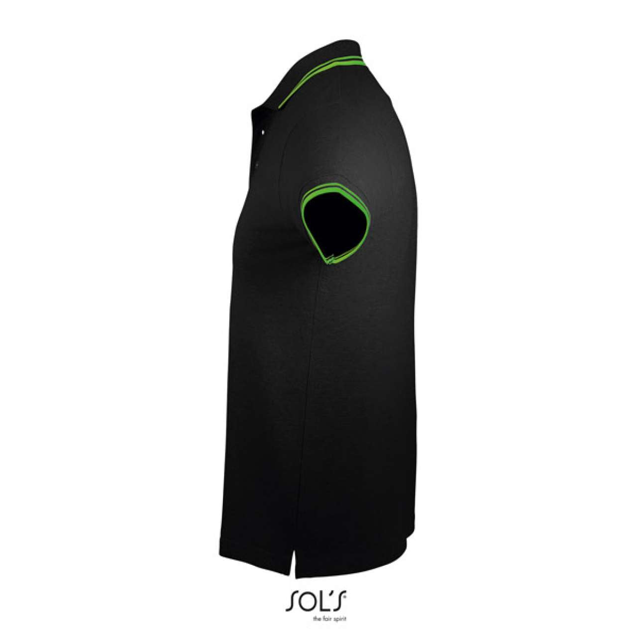 SOL'S PASADENA MEN - POLO SHIRT - Black/Lime - Additional