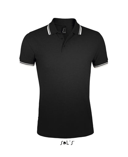 SOL'S PASADENA MEN - POLO SHIRT - Black/White - Main
