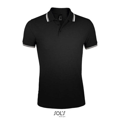 SOL'S PASADENA MEN - POLO SHIRT - Black/White - Additional