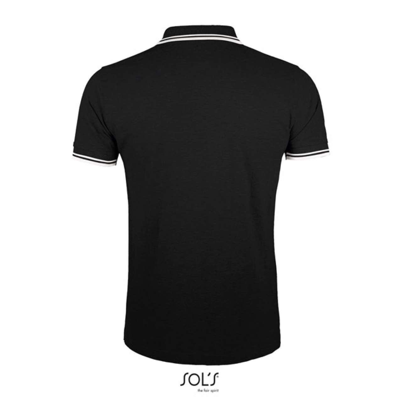 SOL'S PASADENA MEN - POLO SHIRT - Black/White - Additional