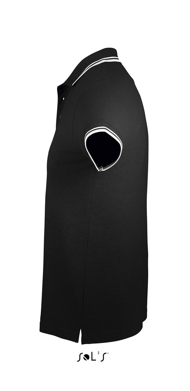 SOL'S PASADENA MEN - POLO SHIRT - Black/White - Additional