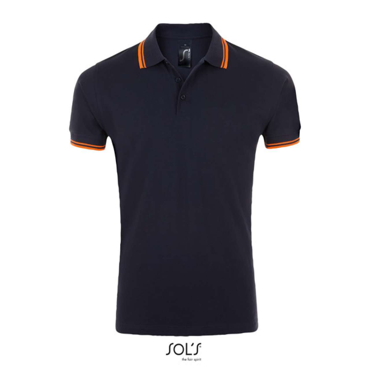 SOL'S PASADENA MEN - POLO SHIRT - French Navy/Neon Orange - Main