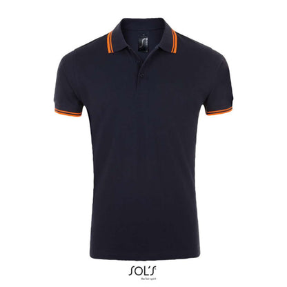 SOL'S PASADENA MEN - POLO SHIRT - French Navy/Neon Orange - Main