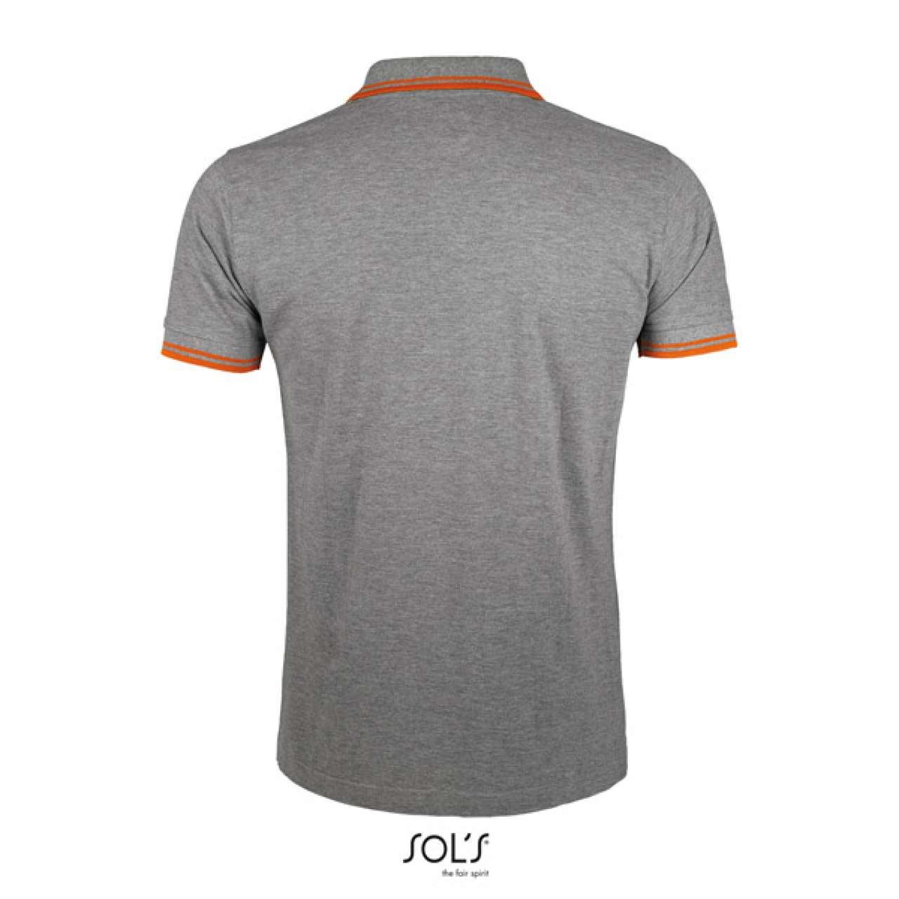 SOL'S PASADENA MEN - POLO SHIRT - Grey Melange/Orange - Additional