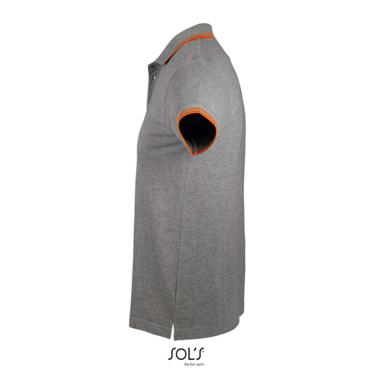 SOL'S PASADENA MEN - POLO SHIRT - Grey Melange/Orange - Additional