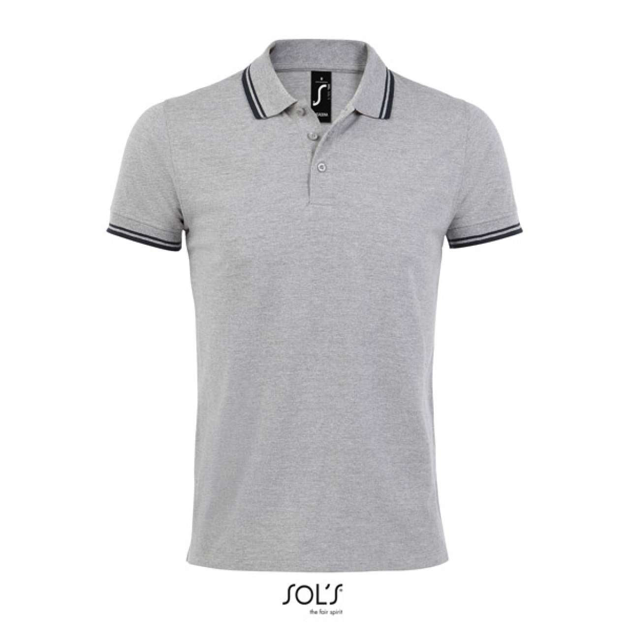 SOL'S PASADENA MEN - POLO SHIRT - Grey/Navy - Main