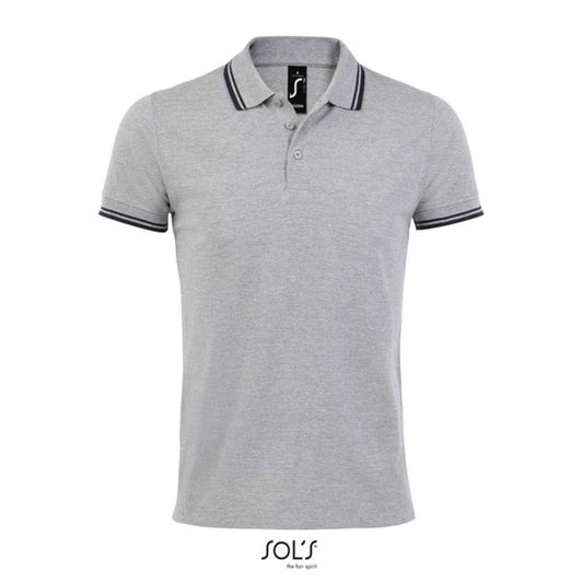 SOL'S PASADENA MEN - POLO SHIRT - Grey/Navy - Main