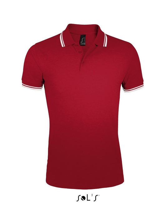 SOL'S PASADENA MEN - POLO SHIRT - Red/White - Main